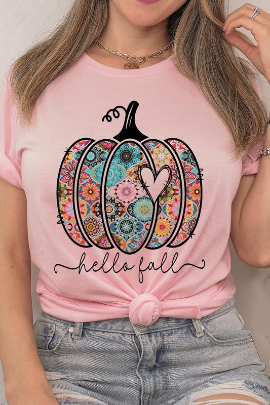 Pumpkin Heart Graphic Tee T-Shirt