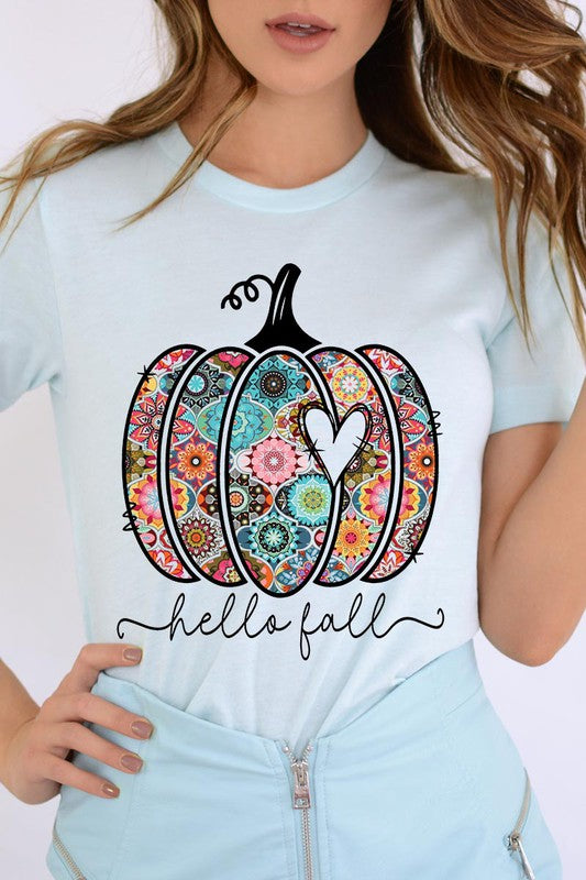 Pumpkin Heart Graphic Tee T-Shirt