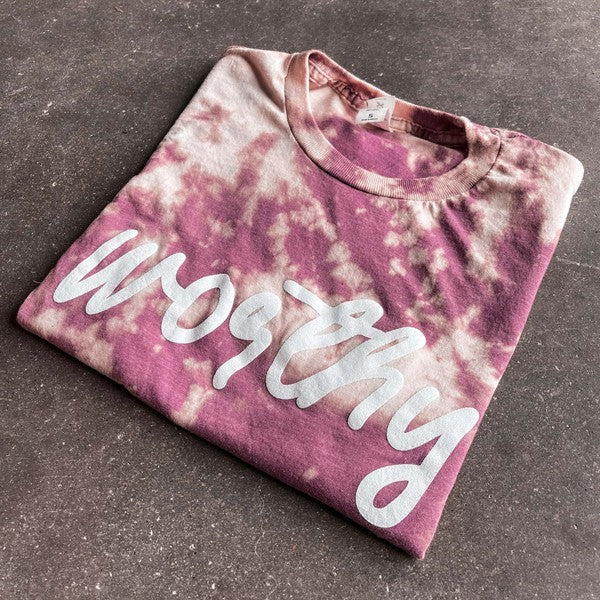 Worthy Bleached Graphic Tee T-Shirt