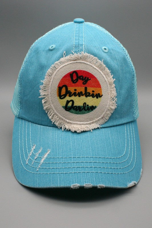 Day Drinking Darlin Patch Trucker Hat