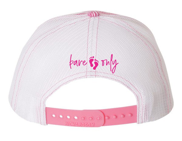 Bare Feet Only Pink Island Print Trucker hat