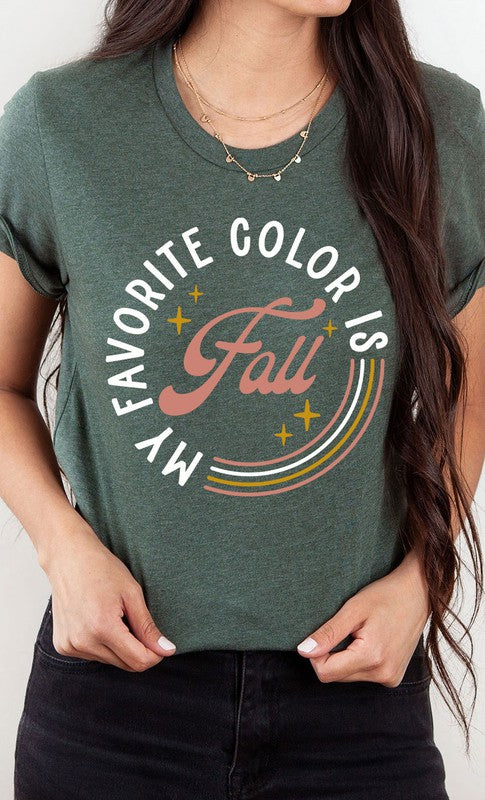 My Favorite Color is Fall Graphic Tee T-Shirt