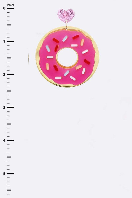 Iconic Donut Drop Acrylic Earrings