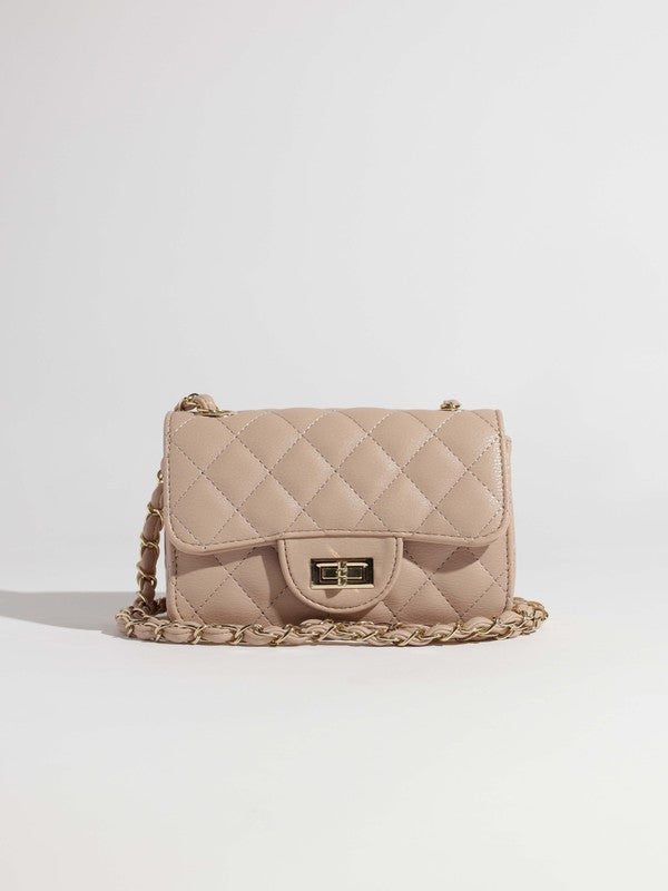 FAUX LEATHER CROSSBODY BAG