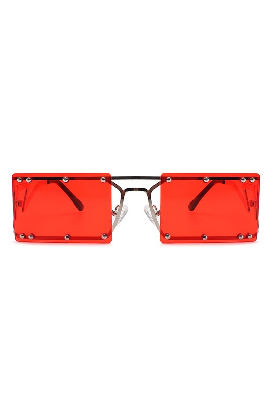 Retro Rectangle Flat Top Vintage Sunglasses