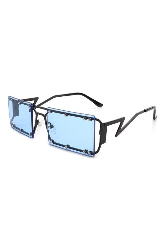 Retro Rectangle Flat Top Vintage Sunglasses