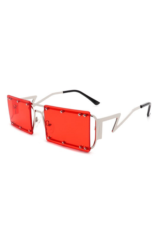 Retro Rectangle Flat Top Vintage Sunglasses