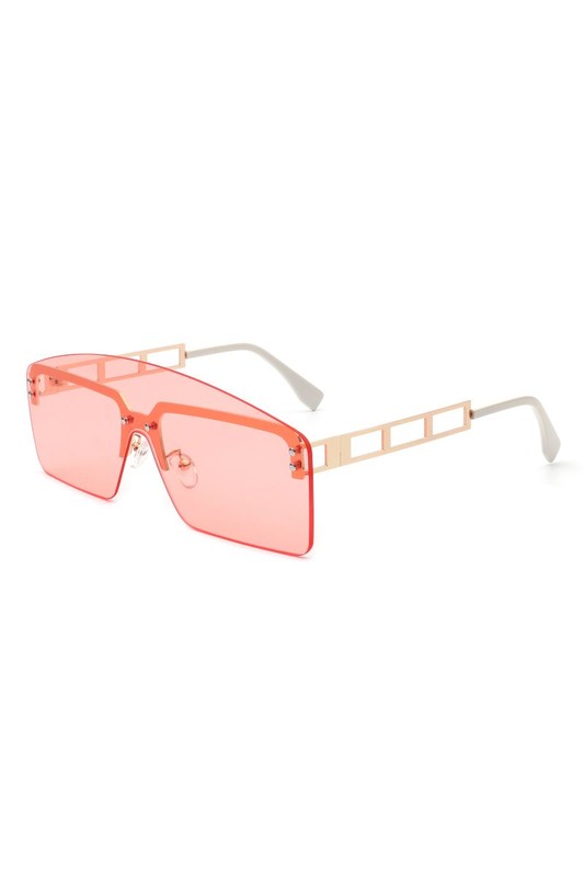 Futuristic Retro Rimless Square Fashion Sunglasses