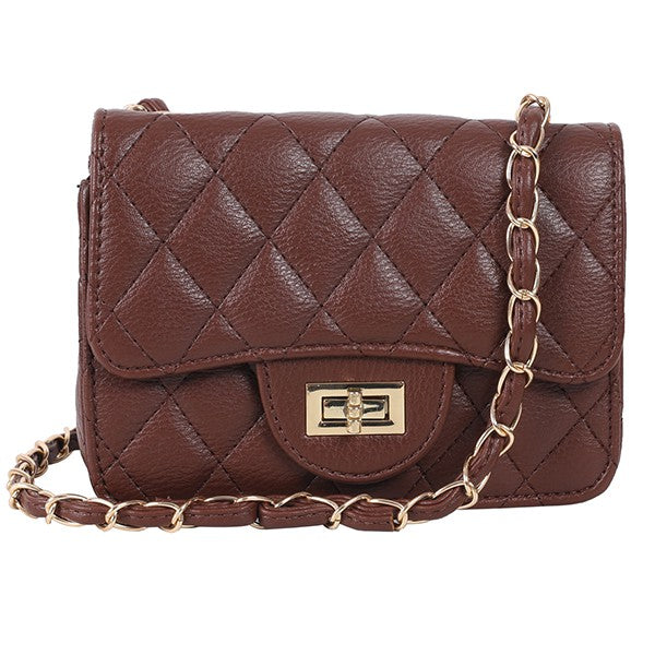 FAUX LEATHER CROSSBODY BAG