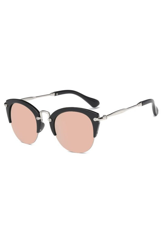 Women Round Cat Eye Fashion Sunglasses