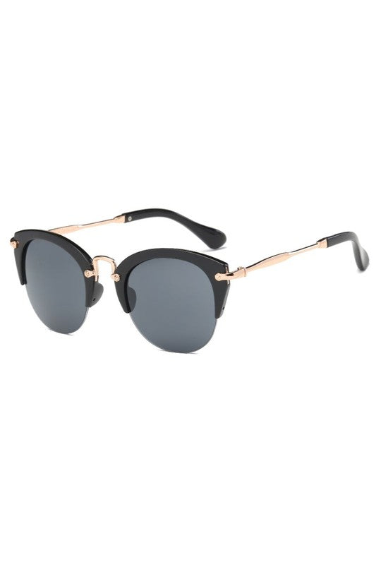 Women Round Cat Eye Fashion Sunglasses