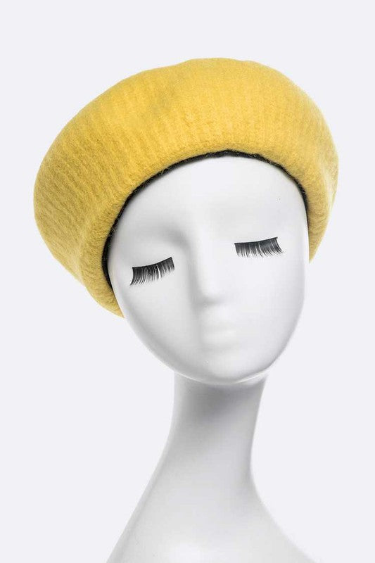 Puffy Soft Wool Blend Beret