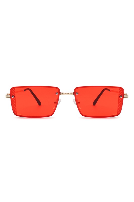 Retro Rectangle Flat Top Fashion Sunglasses