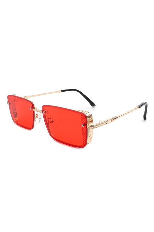 Retro Rectangle Flat Top Fashion Sunglasses