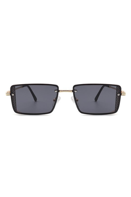 Retro Rectangle Flat Top Fashion Sunglasses