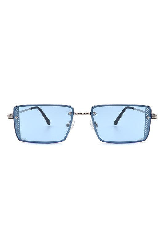 Retro Rectangle Flat Top Fashion Sunglasses