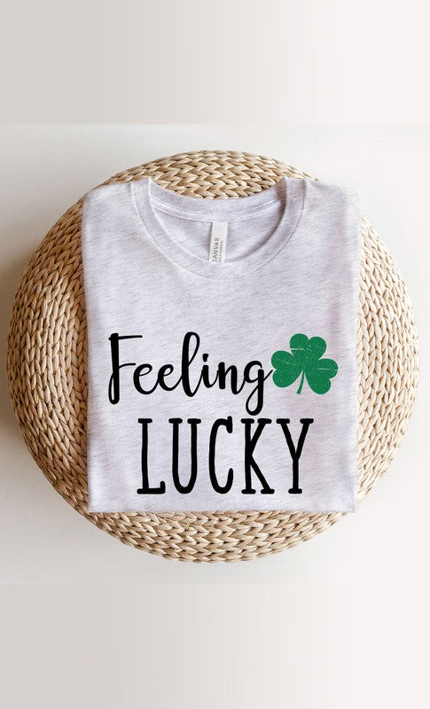 Feeling Lucky with Shamrock PLUS SIZE Graphic Tee