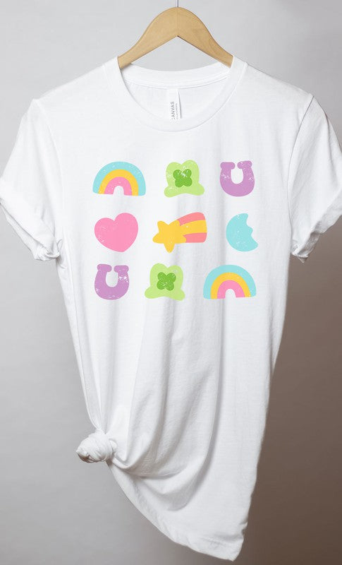 Vintage Lucky Charms Grid Graphic Tee