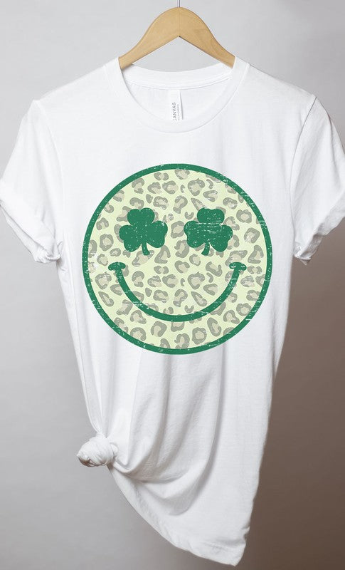 Retro St Pattys Smiley Graphic Tee