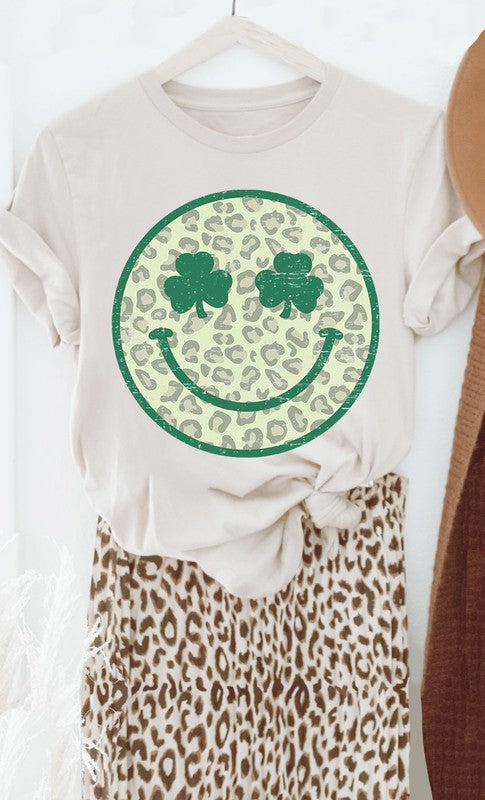 Retro St Pattys Smiley Graphic Tee