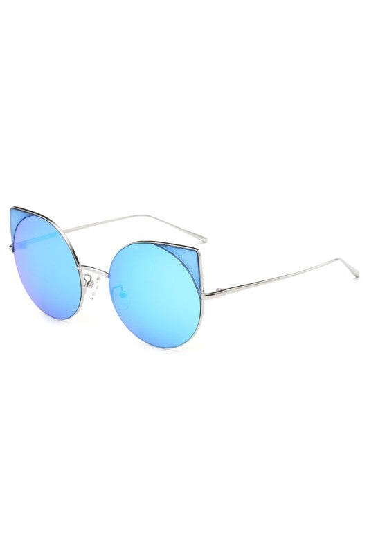 Women Round Cat Eye Fashion Sunglasses