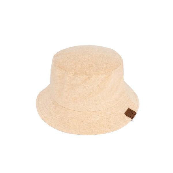 CC Foldable Terry Cloth Bucket Hat