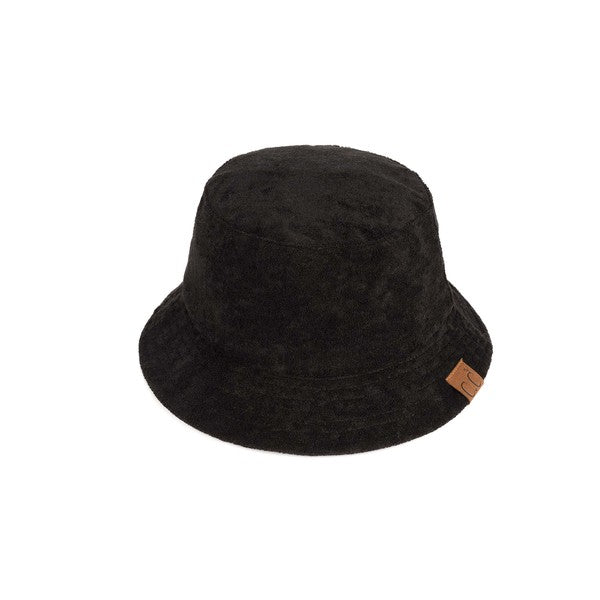 CC Foldable Terry Cloth Bucket Hat