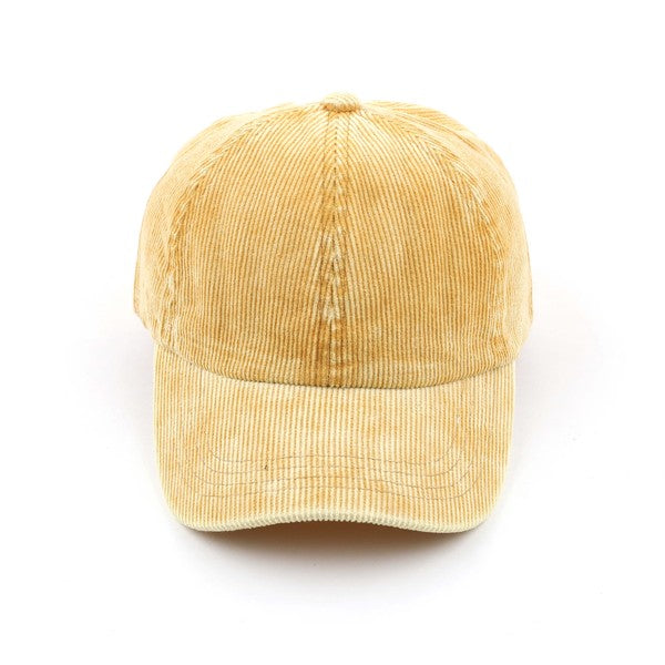 CC Stone-Washed Corduroy Cap