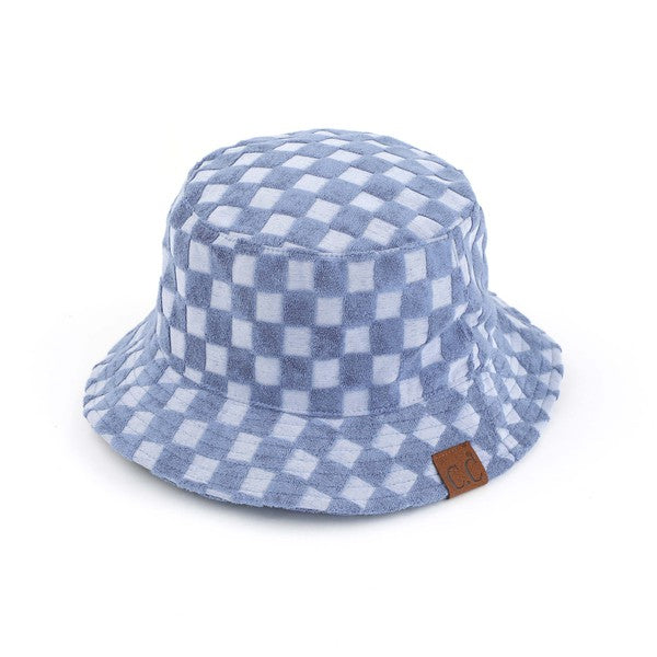 CC Checkered Terry Cloth Bucket