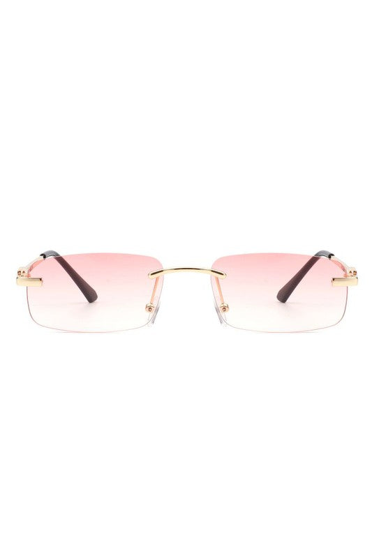 Rectangle Narrow Fashion Tinted Retro Sunglasses