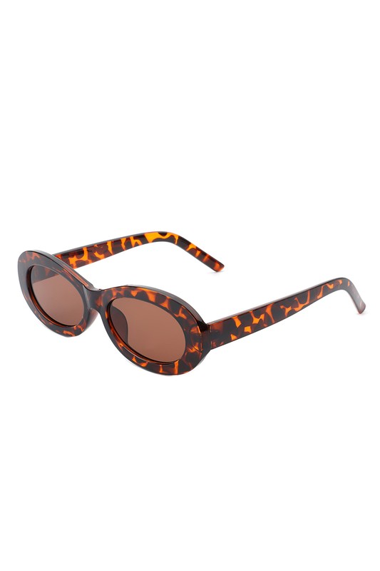 Oval Retro Narrow Small 90s Round Sunglasses