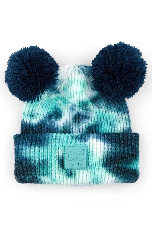 CC Baby Pom Pom Tie-Dye Beanie