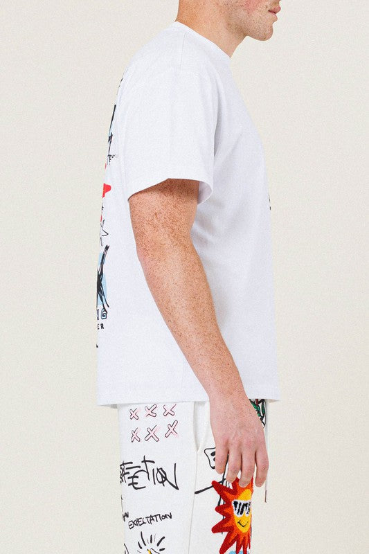 New Suns White Men’s Graphic Tee T-Shirt