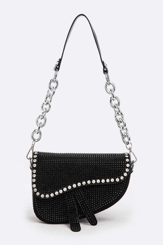 Iconic Studded Saddle Bag