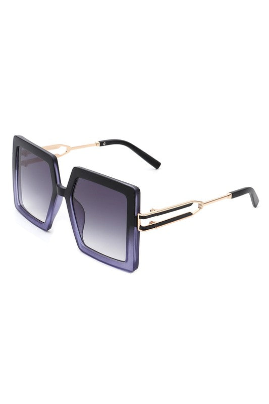 Square  Oversize Large Flat Top Fashion Sunglasses