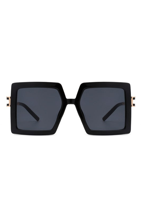 Square  Oversize Large Flat Top Fashion Sunglasses