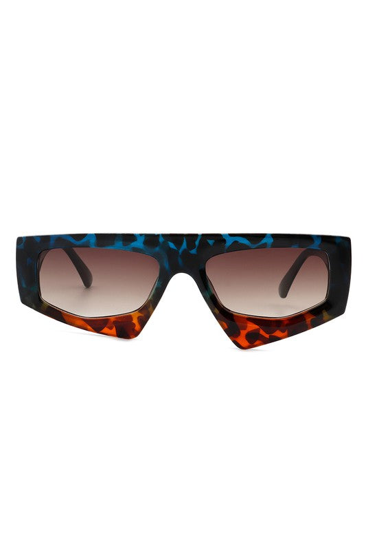 Rectangle Irregular Retro Geometric Sunglasses