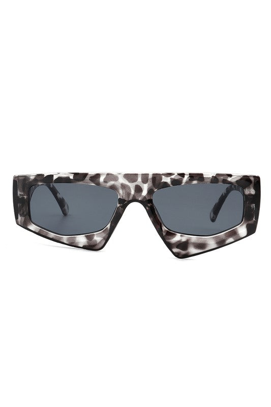 Rectangle Irregular Retro Geometric Sunglasses