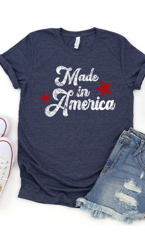 Vintage Made in America Graphic Tee T-Shirt PLUS