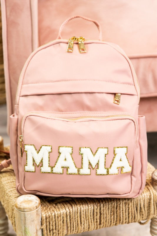 MAMA Lux Backpack Gold Zipper Bag