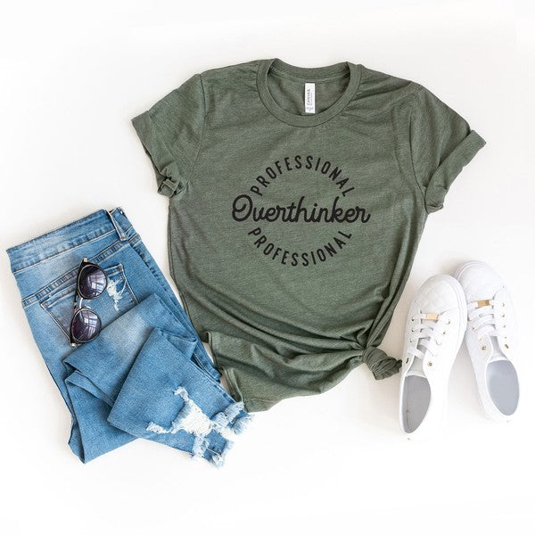 Professional Overthinker Circle Short Sleeve Tee