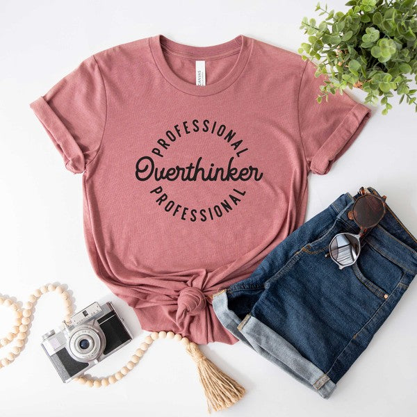 Professional Overthinker Circle Short Sleeve Tee