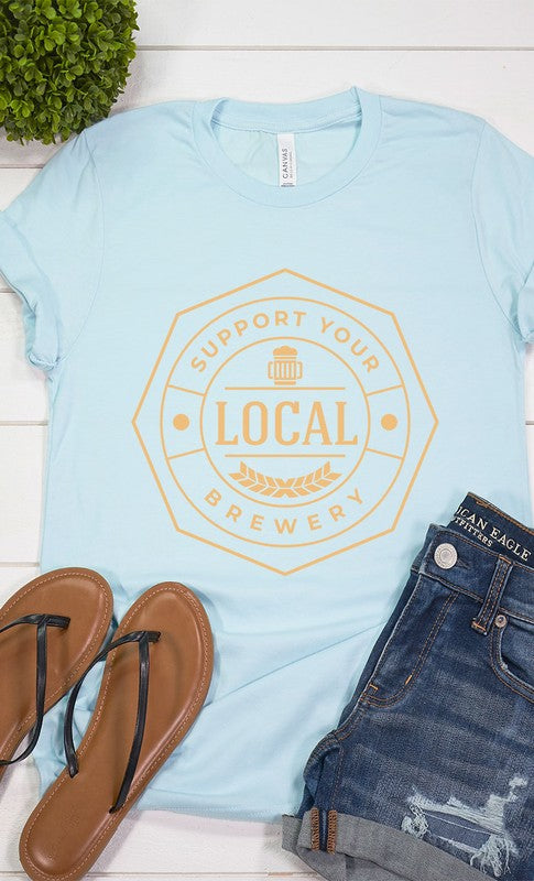 Support Your Local Brewery Graphic Tee T-Shirt