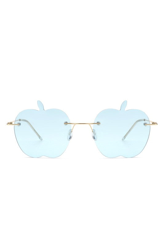 Rimless Apple Shape Frameless Tinted Sunglasses