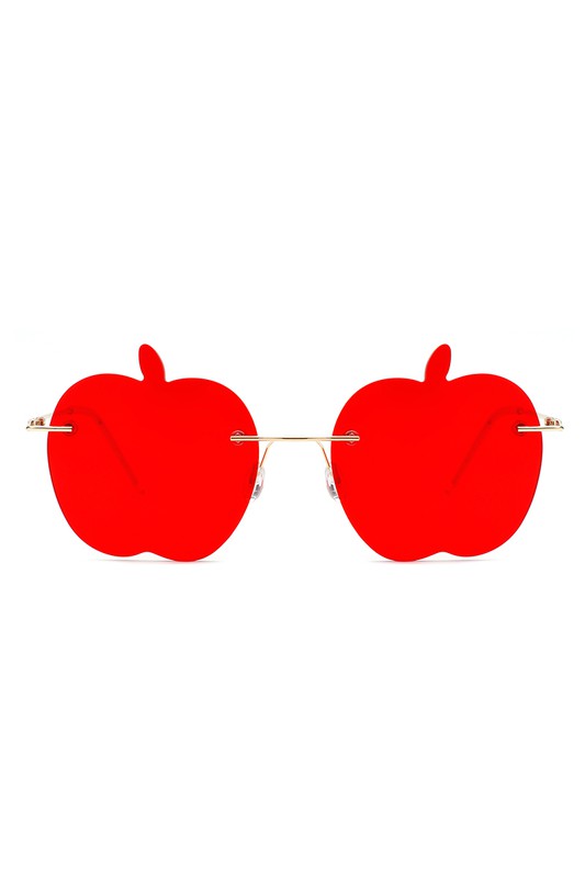 Rimless Apple Shape Frameless Tinted Sunglasses