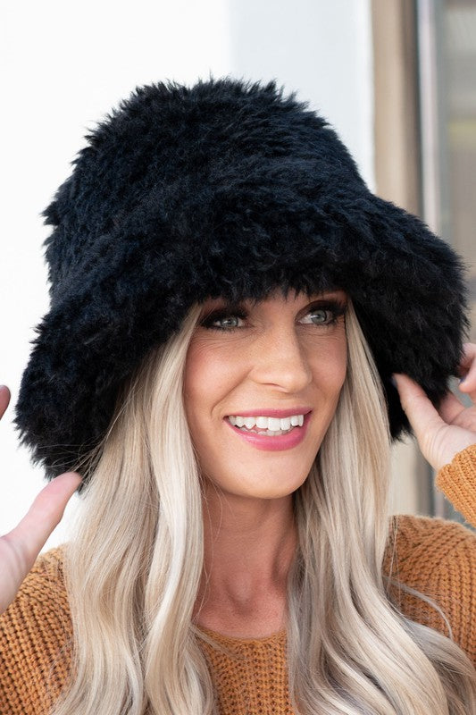 CC Faux Fur Bucket Hat