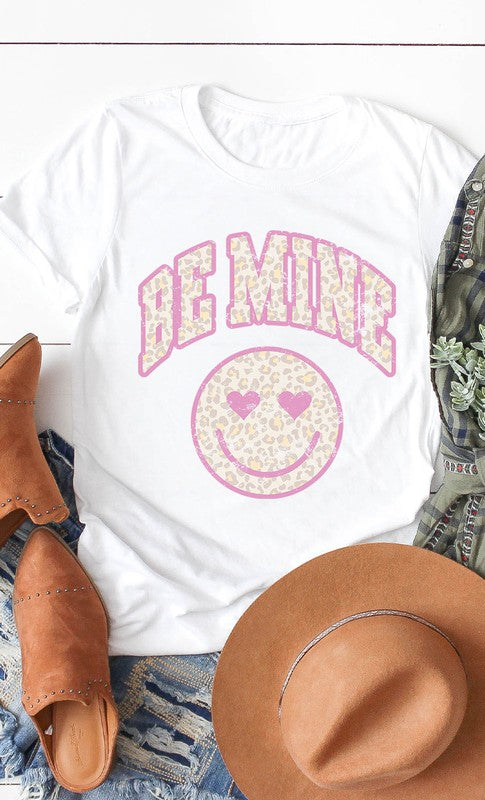 Retro Smiley Be mine Graphic Tee