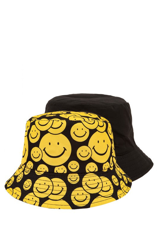 Reversible Smiley Face Bucket Hat