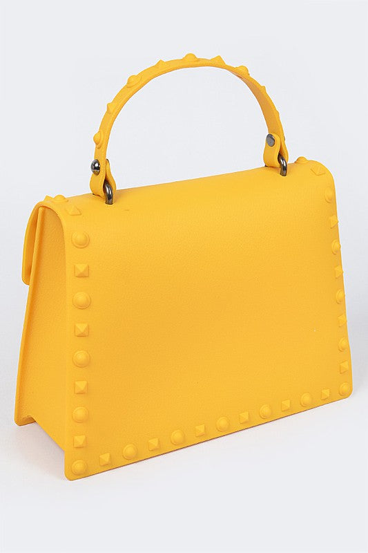 Matte Finish Studded Convertible Jelly Bag