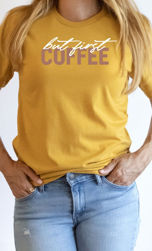 But First Coffee Graphic Tee T-Shirt PLUS